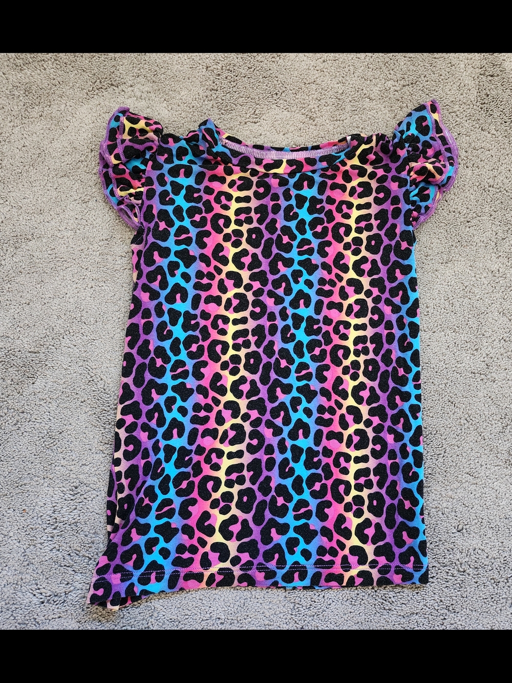 Bums & Roses Rainbow Leopard Pajama Set - Multicolor - Picture 2 of 5